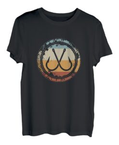 Fischen Angelhaken Vintage für Fischer Angler T-Shirt