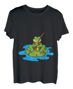Fischer, angeln, Hobbyangler, Angeln Frosch, Angel, Angler T-Shirt
