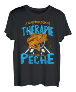 Fischer Männer brauchen Therapie Angeln Party Vater Großvater T-Shirt