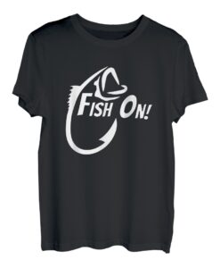 Fish On Hook Angeln Fischer Vatertag Papa Geschenk T-Shirt