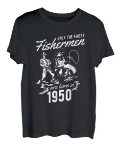 Fishing Fisherman 1950 70. Geburtstag T-Shirt
