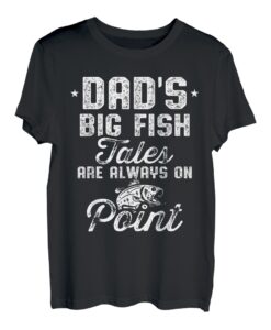 Fishing Fisherman Dad Immer auf den Punkt T-Shirt