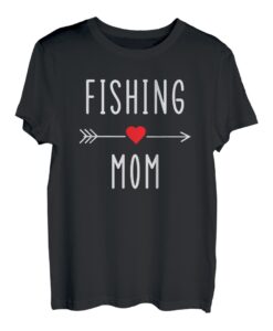 Fishing Mom Lustige Fischerfrau Mutter Angeln Geschenk Muttertag T-Shirt