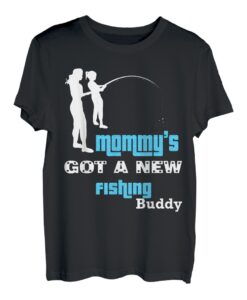 Fishing With Mommy T-Shirt Daughter Girl Mommys Fishing Buddy T-Shirt