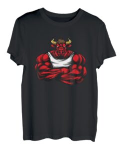 Fitness Stier Gewichtheben Bodybuilder Training Shirt T-Shirt