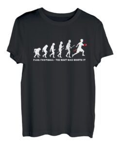 Flag Football Evolution von Herren Junge auf Flag Football T-Shirt