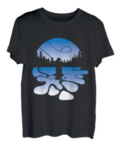 Fliegenfischer Angler Papa Vater Angeln T-Shirt