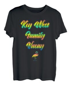 Florida Keys Familienurlaub - Sonnenuntergang Flamingo of Key West T-Shirt