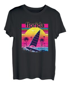 Florida Retro 80er Jahre Stil Souvenir Strand T-Shirt
