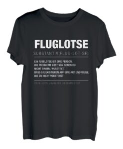 Fluglotse Definition Fluglotsin Flugverkehrsleiter Geschenk T-Shirt