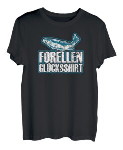 Forellen Glücksshirt Angler Geschenke Forelle Angeln T-Shirt