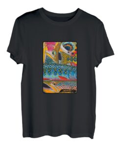 Forellen Konfetti Series 4 T-Shirt Derek DEYOUNG Angeln Geschenk