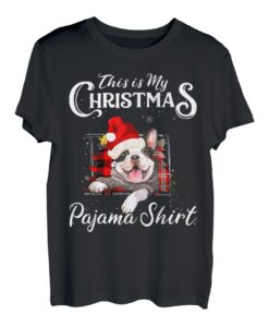 Französische Bulldogge This Is My Christmas Pajama Xmas Frenchie Dog T-Shirt