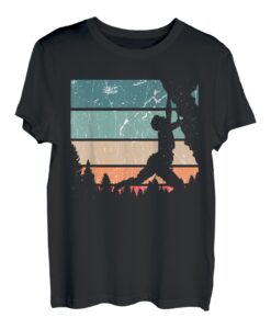 Freeclimbing Felsklettern Berge Bergsteiger Retro Klettern T-Shirt