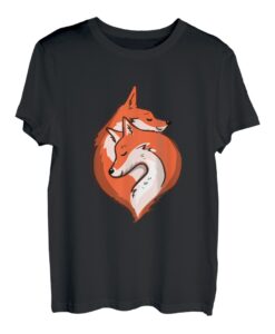 Füchse Kuschelnd in Herzform I Fuchs T-Shirt