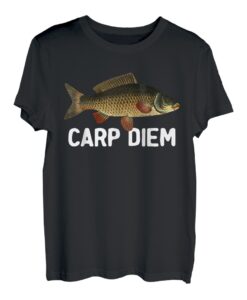 Funny Carp Fish Pun Angeln Witz Angler Humor Karpfen Diem T-Shirt