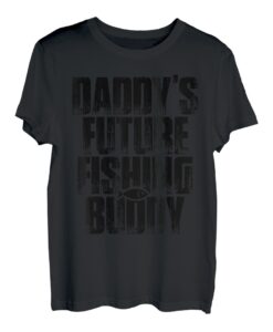 Funny Dad And Baby Matching Vatertag Angeln T-Shirt