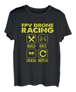 Funny FPV Drone Racing T-Shirt Quad Copter RC Geschenk