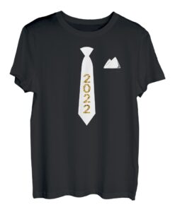 Funny Happy New Year 2022 Krawatte Kostüm Frohes Neues Anzug T-Shirt