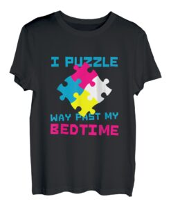 Funny I Puzzle Way Past My Bedtime Puzzler T-Shirt