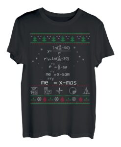 Funny Math Christmas Shirt Gift-Merry Xmas in Math Equation