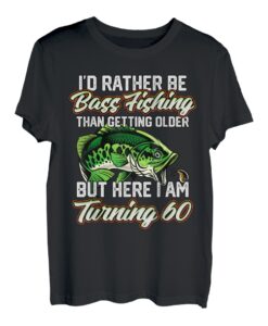 Funny Old Man Fisherman's 60th Birthday Barsch Angeln B-Day T-Shirt