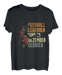 Fussball Spieler Legende Dezember Geburtstagsshirt Junge T-Shirt