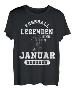 Fussball Spieler Legende Januar Geburtstagsshirt Junge T-Shirt