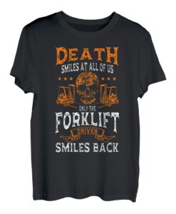Gabelstapler Operator Skull Material Handler Lift LKW Fahrer T-Shirt