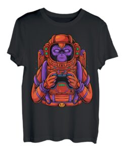 Gaming Astronaut Video Game Affe Computer Videogame PC T-Shirt
