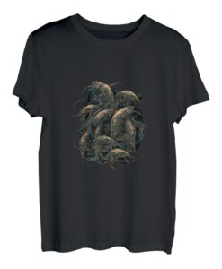 Garnelen Garnelen Meeresfrüchte Garnelen Angeln T-Shirt