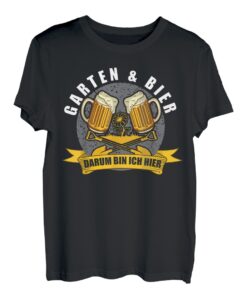 Garten Bier Hobbygärtner Gartenarbeit Gärtner Schrebergarten T-Shirt