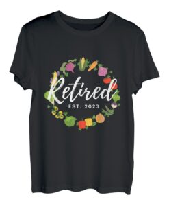 Gartengemüse Retired Est. 2023 Damen Ruhestand T-Shirt