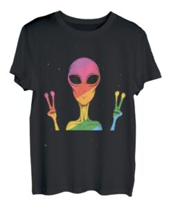 Gay Gaylien Alien LGBTQ Queer Trans Bi Regenbogen CSD Shirt