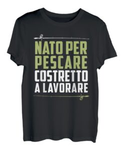 Geboren Zu Fischen Gezwungen Zu Arbeiten Geschenk Fischer T-Shirt