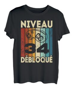 Geburtstag 34 Jahre Geschenk Geek Videospiele Lustig Mann Frau T-Shirt