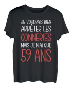 Geburtstag 59 Jahre Geschenkidee Originelle Lustige Herren Damen T-Shirt