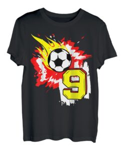Geburtstag 9 Jahre Fußball Feier 9. Party Sport T-Shirt