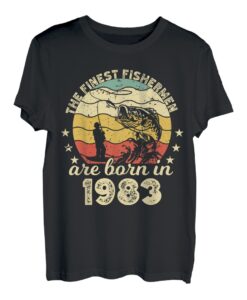 Geburtstag der feinste Angler sind 1983 Angeln geboren T-Shirt