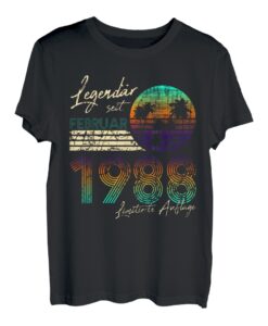Geburtstag Geschenk Legendär Seit Februar 1988 T-Shirt