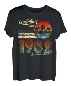Geburtstag Legendary Since Dezember 1982 Geschenk T-Shirt