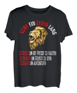 Geburtstag Sternzeichen Löwe lustiger Spruch T-Shirt