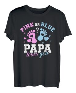 Gender Reveal Papa Vater T-Shirt