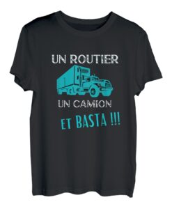 Geschenk für Fahrer: Ein Auto eines LKW und Basta T-Shirt