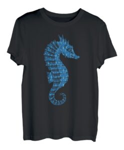 Geschenk für Mädchen Damen Herren Aquaristen Seepferdchen T-Shirt