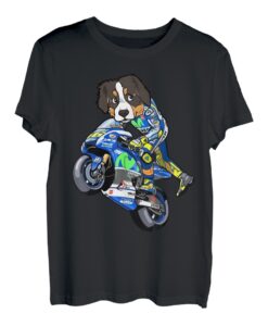 Geschenk Motorrad Motorrad Hund Motorradfahrer T-Shirt