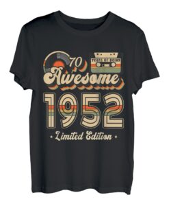 Geschenk zum 70. Geburtstag, Vintage 1952 T-Shirt