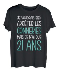 Geschenk zum Geburtstag, 21. Geburtstag, Geschenkidee für Herren und Damen T-Shirt