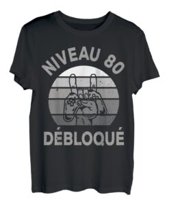 Geschenk zum Geburtstag, 80. Jahre, Stufe 80, entsperrt, Geek, Weihnachten T-Shirt