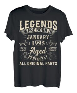 Geschenke zum 28. Geburtstag für Männer, Frauen, Herren, 1995, Vintage T-Shirt